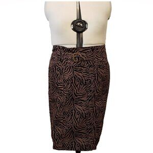Robert Louis Zebra Print Pencil Skirt Business Girls Night Out, Size 22W